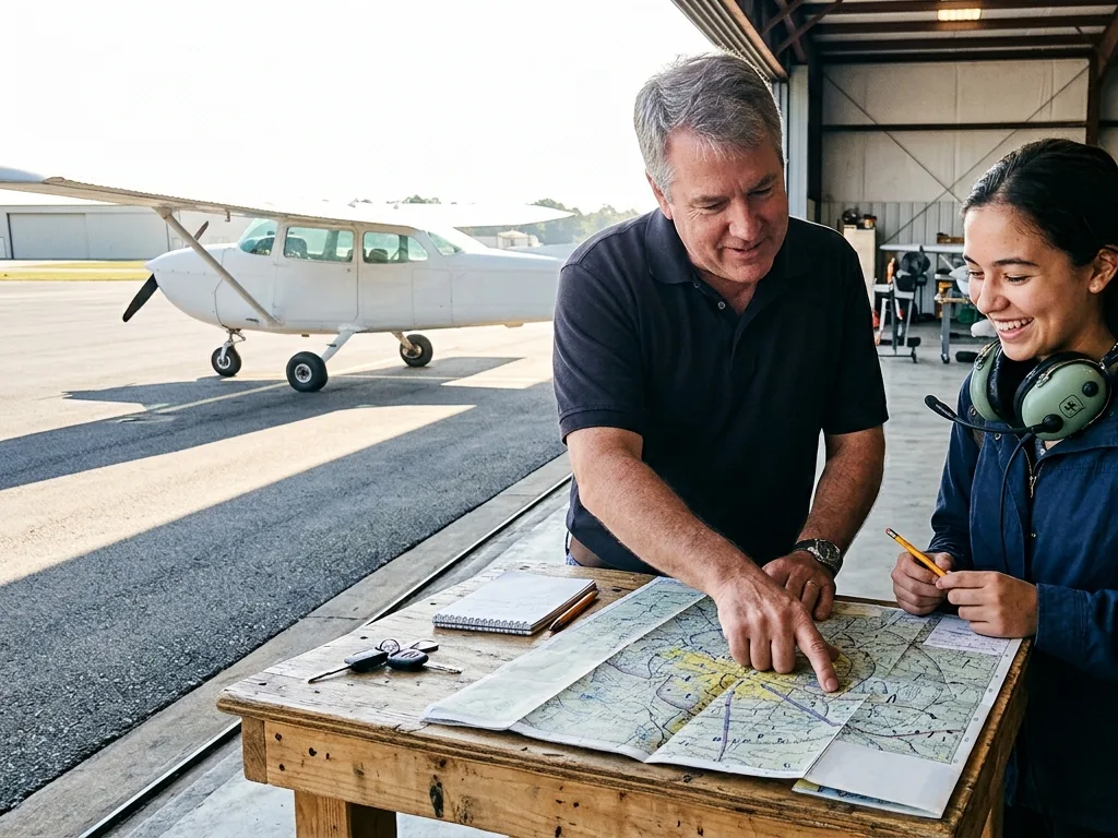 Instructor and student